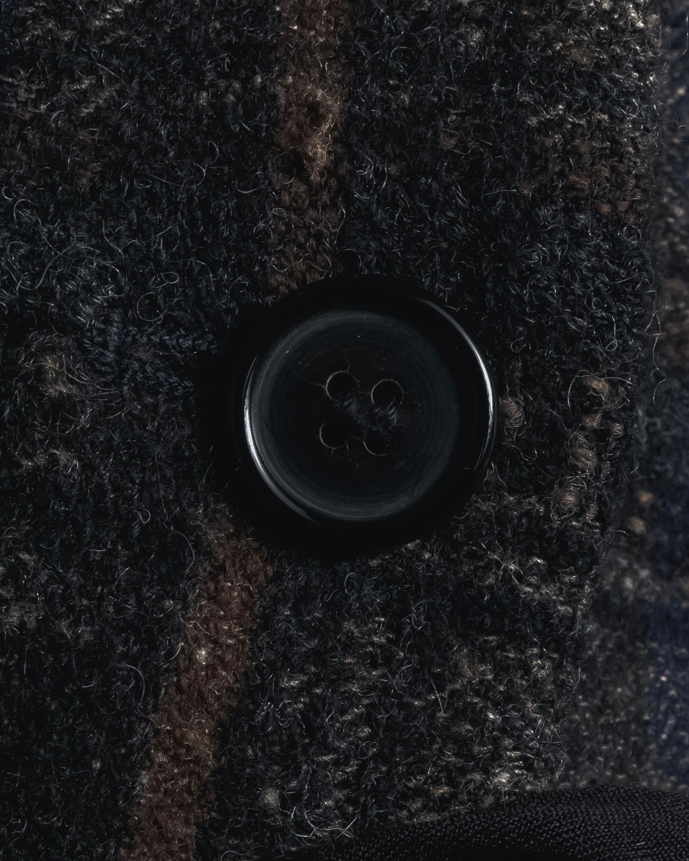 "MARNI" 90’s-00’s Textured plaid wool blend coat