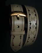 "LOUIS VUITTON" 00’s perforated monogram leather belt