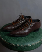 "Pinky&Dianne" Animal fur pattern lace-up heel shoes