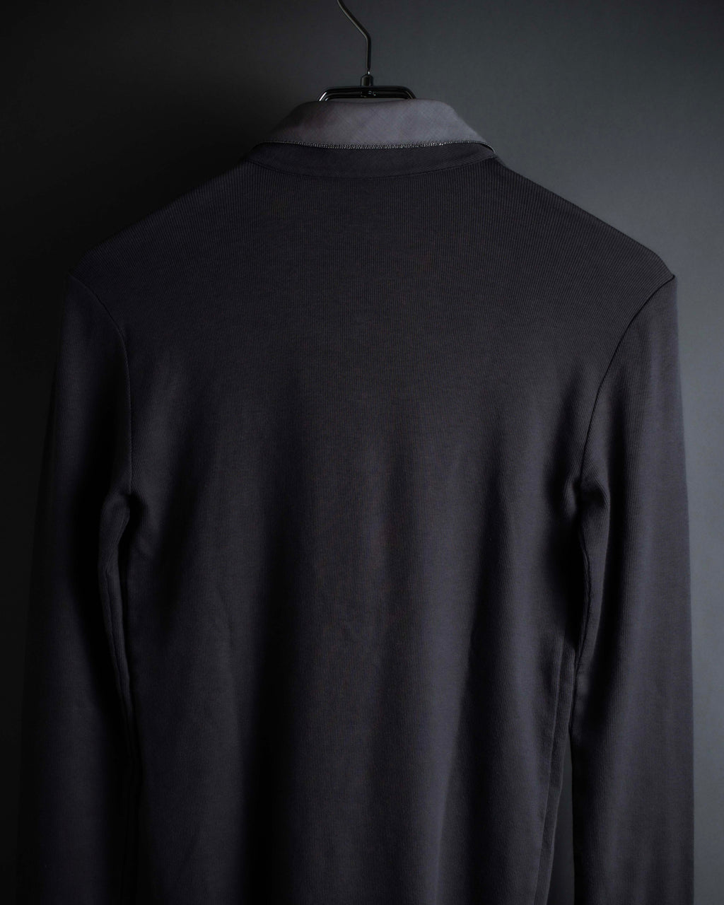 "BRUNELLO CUCINELLI" Layered shirt docking design knit pullover