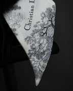 -MOOD Christmas Collection-
"Dior" Maria Grazia Chiuri Toile de Jouy motif silk scarf