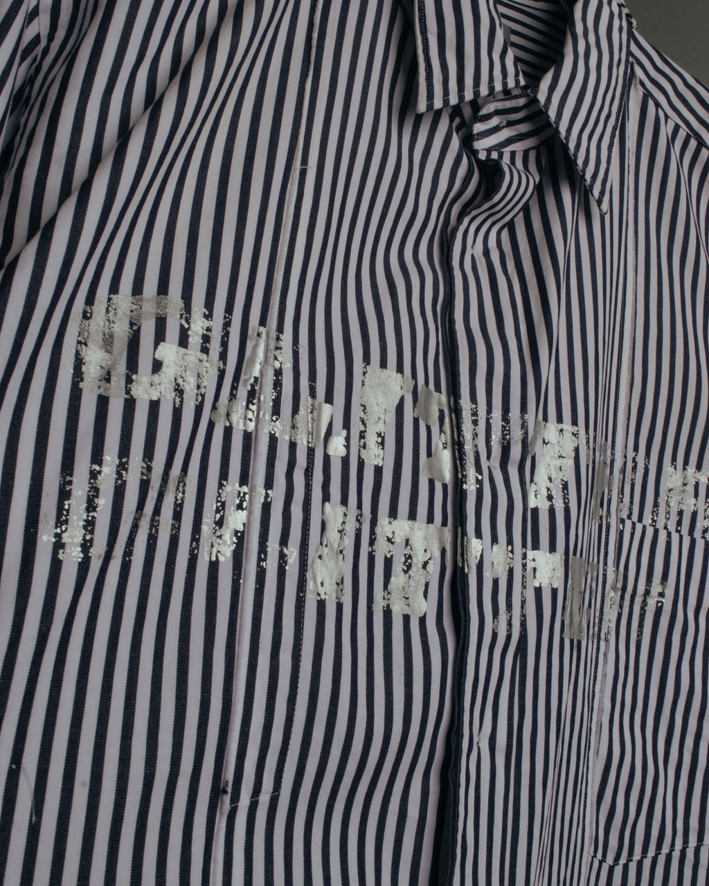 "COMME des GARCONS HOMME" 00's Graphic striped long sleeve shirt