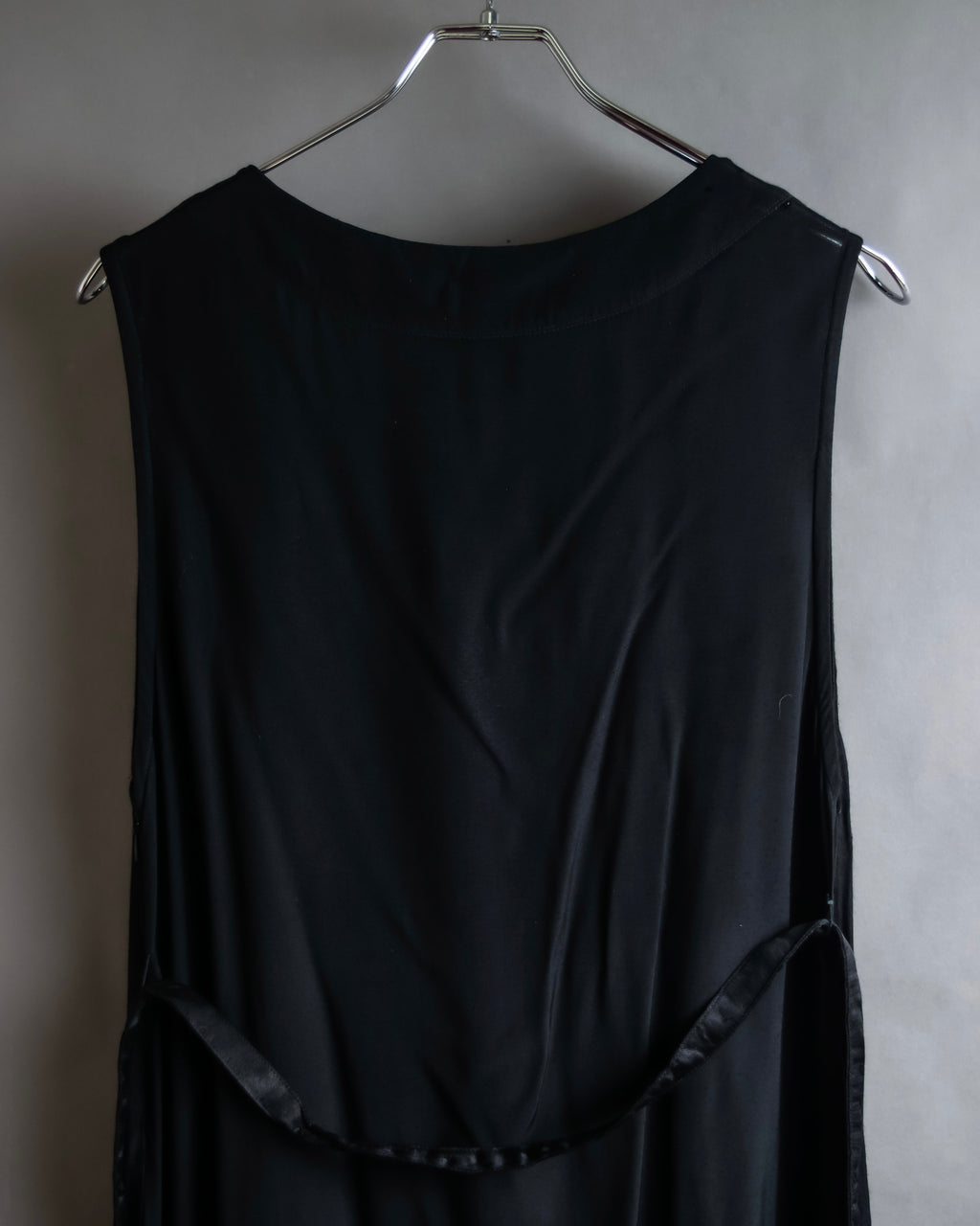 "LIMI feu" Knitted lace design belted sleeveless dress