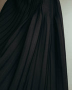 "VERONIQUE BRANQUINHO" 90's-00's Sculptural pleated wool skirt
