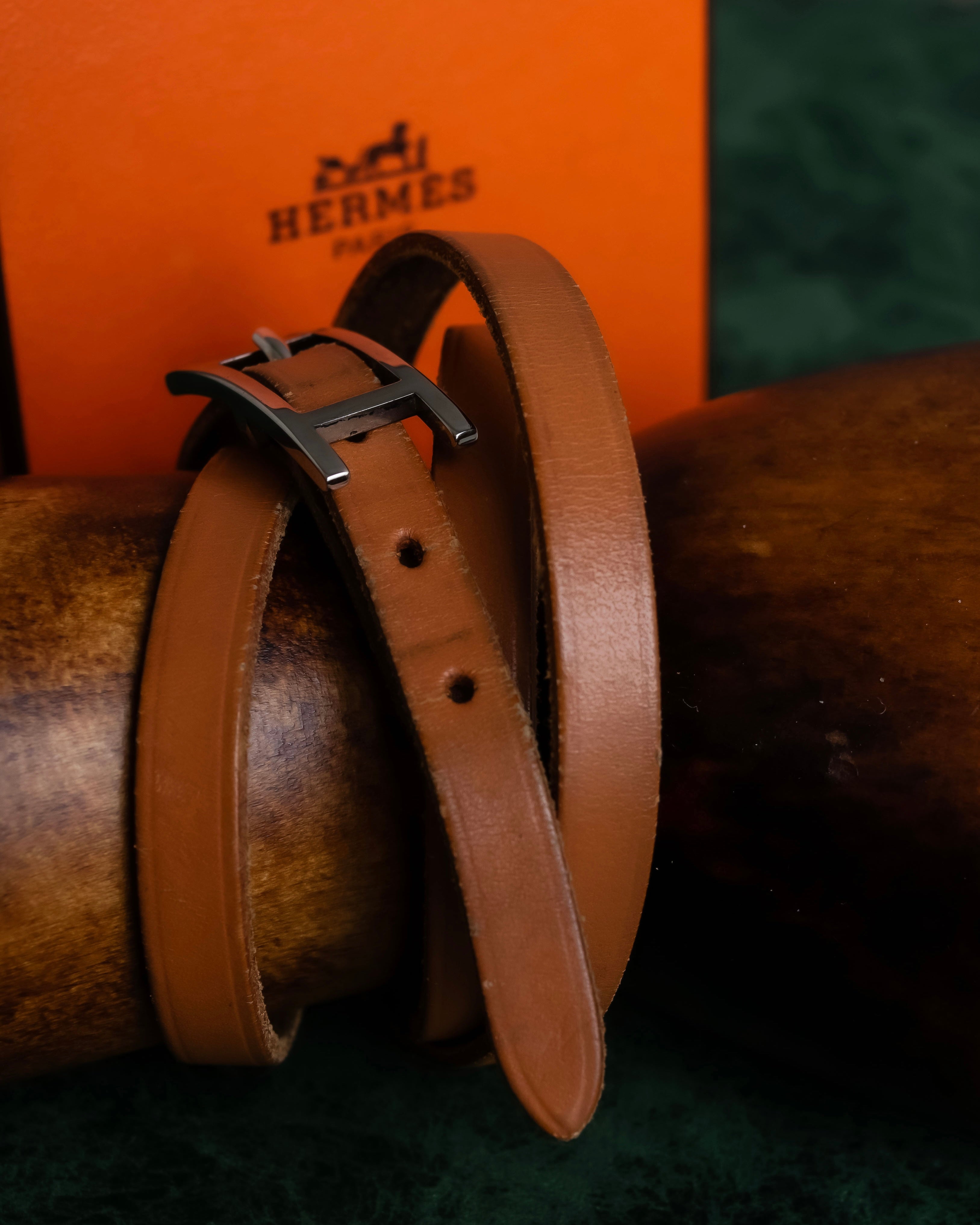 "HERMES" API Doubletour layered design belt bracelet
