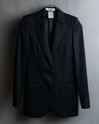 "Chloe" Oversized wool matte black set up