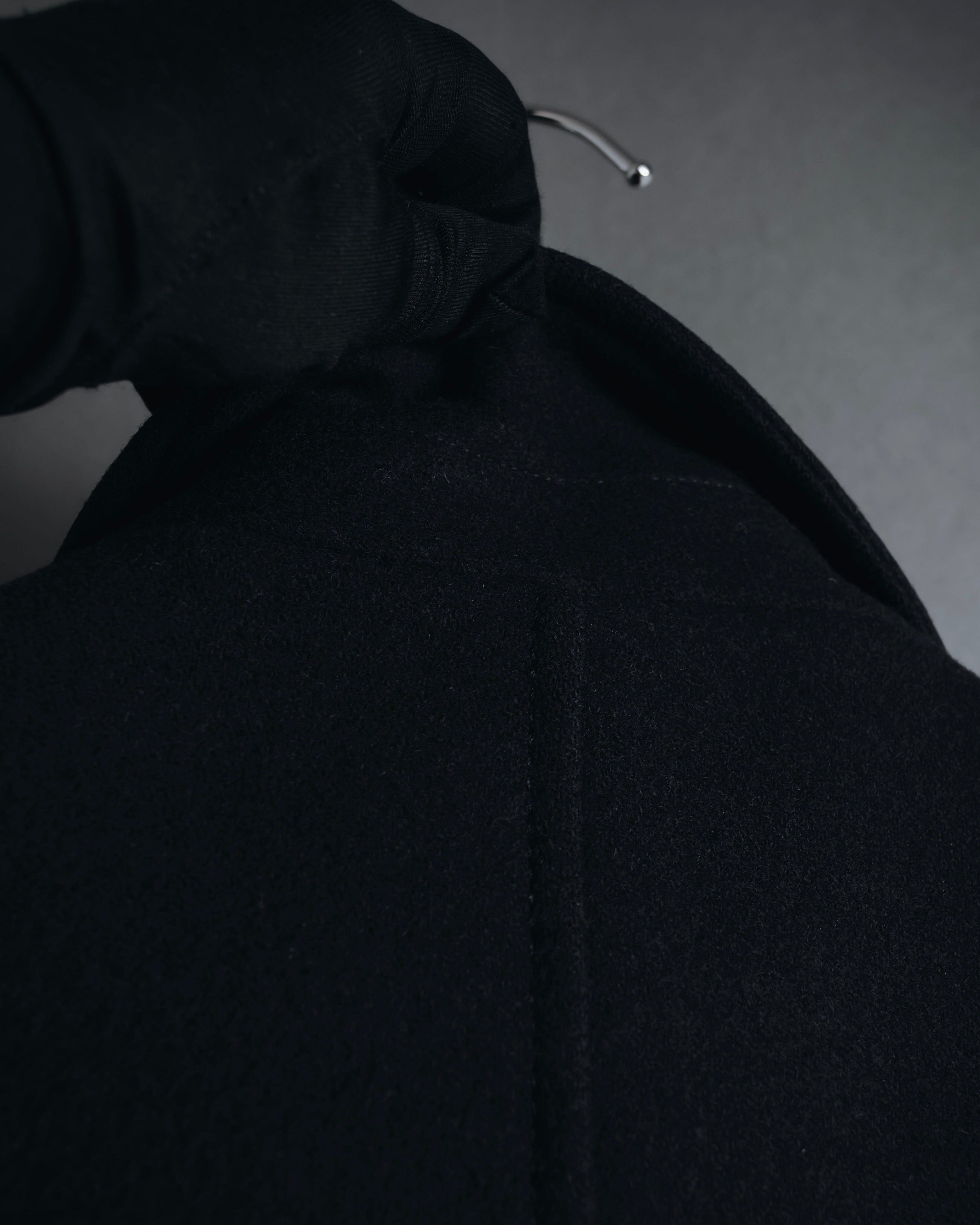 "PRADA" 90’s-00’s Minimal double-breasted wool jacket