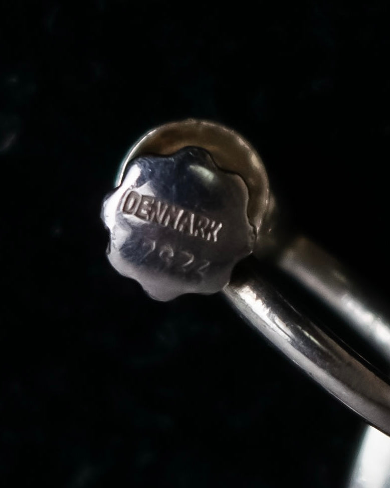 "GEORG JENSEN" Henning Koppel design sculptural silver earring