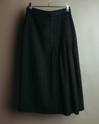 "VERONIQUE BRANQUINHO" 90's-00's Sculptural pleated wool skirt