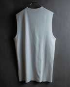 "RAF SIMONS" 13SS Surrealist face print sleeveless top