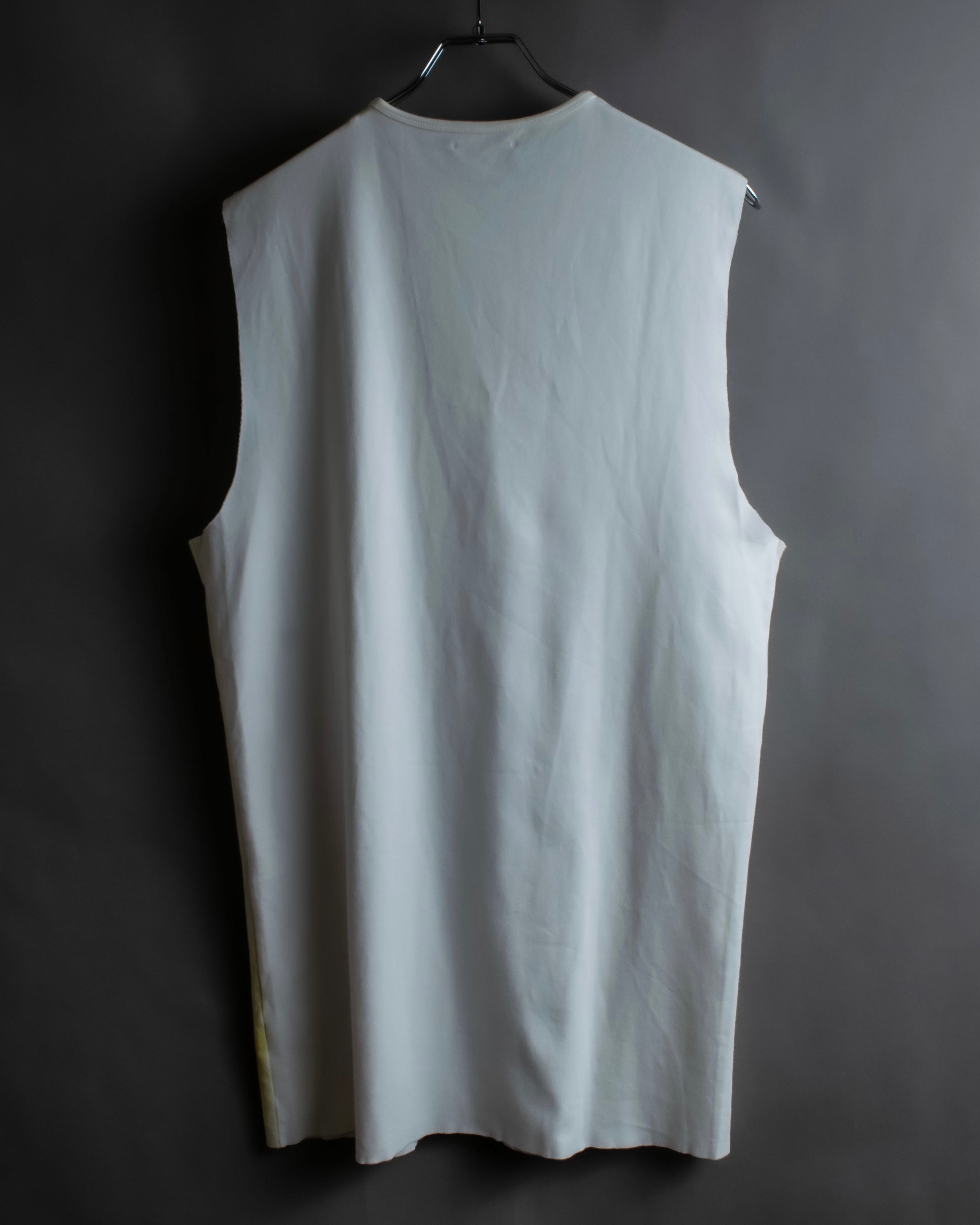 "RAF SIMONS" 13SS Surrealist face print sleeveless top