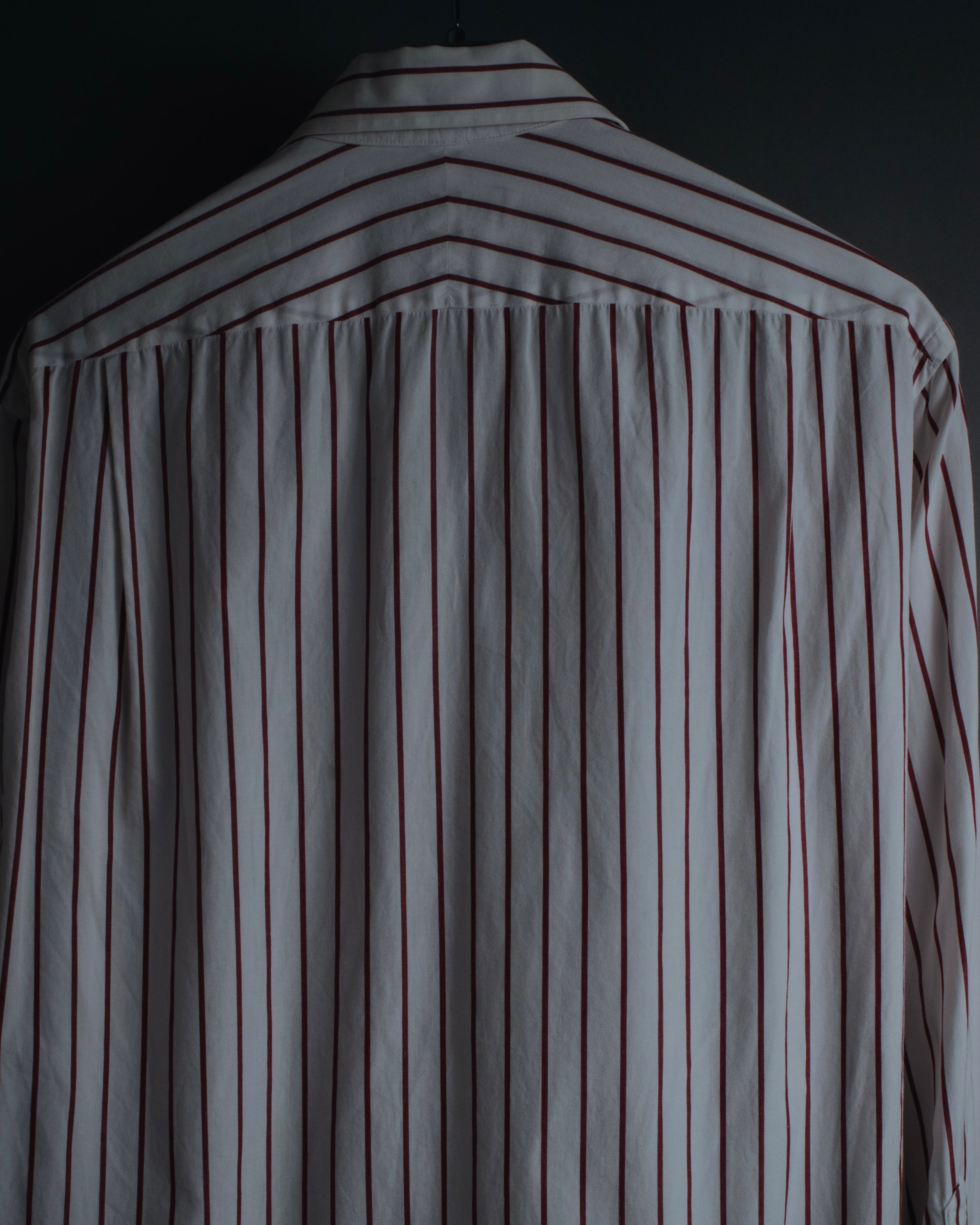 "Christian Dior" 80’s classic striped cotton dress shirt