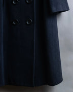 "Dolce & Gabbana" Large lapel fur shawl collar double-breasted coat