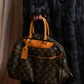 "LOUIS VUITTON" Deauville monogram pattern boston hand bag