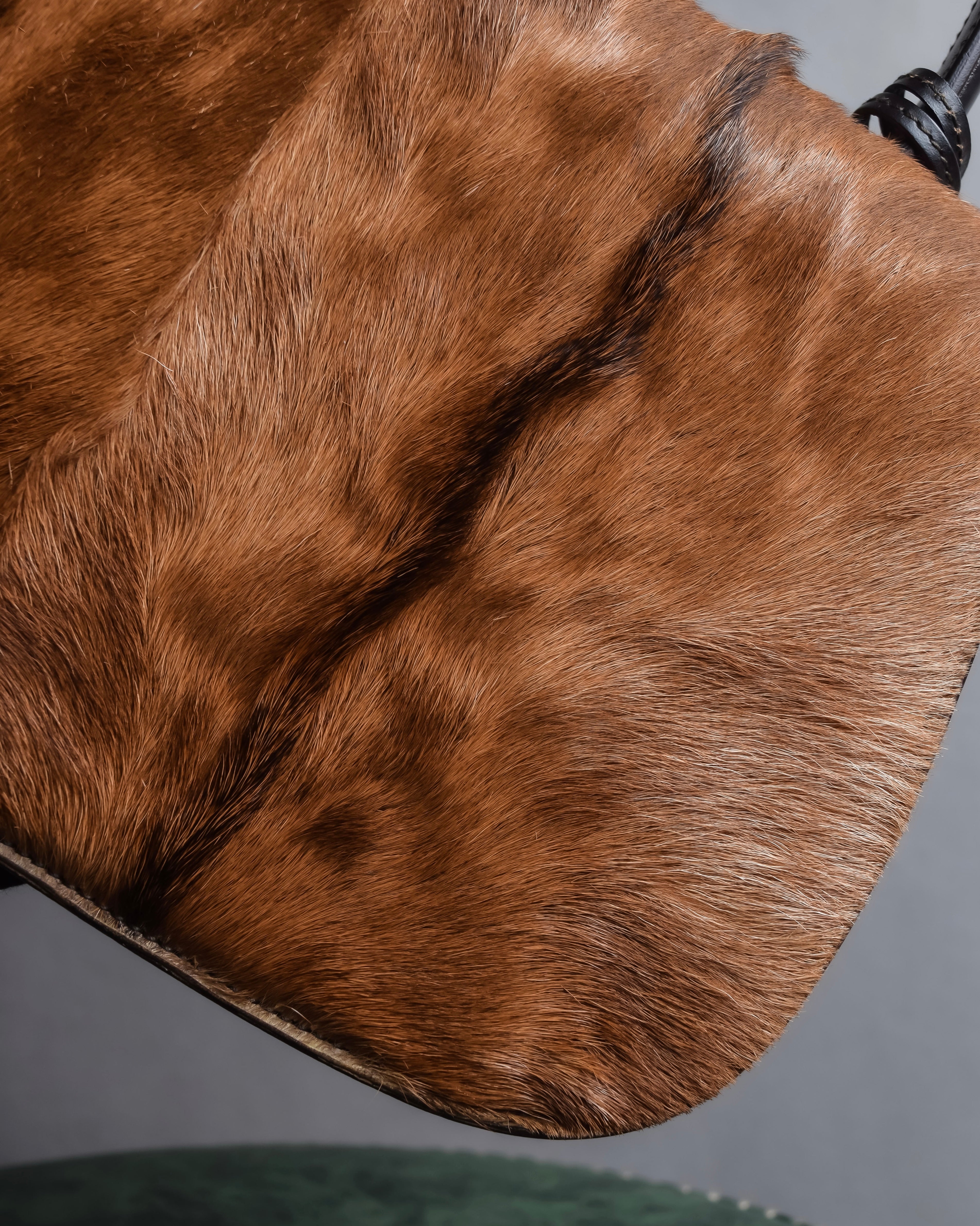 "GUCCI"「1947」 pony leather combination bamboo hand bag