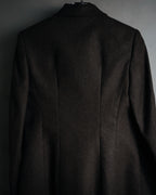 “Salvatore Ferragamo” 2000’s Four button tailored wool blend jacket