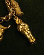 "Salvatore Ferragamo" 80's-90's Playful winter charm bracelet