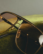 "BALENCIAGA" 80's-90's Oversized aviator sunglasses