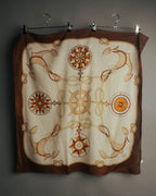 “GUCCI” 70’s-80’s nautical motif sheer scarf
