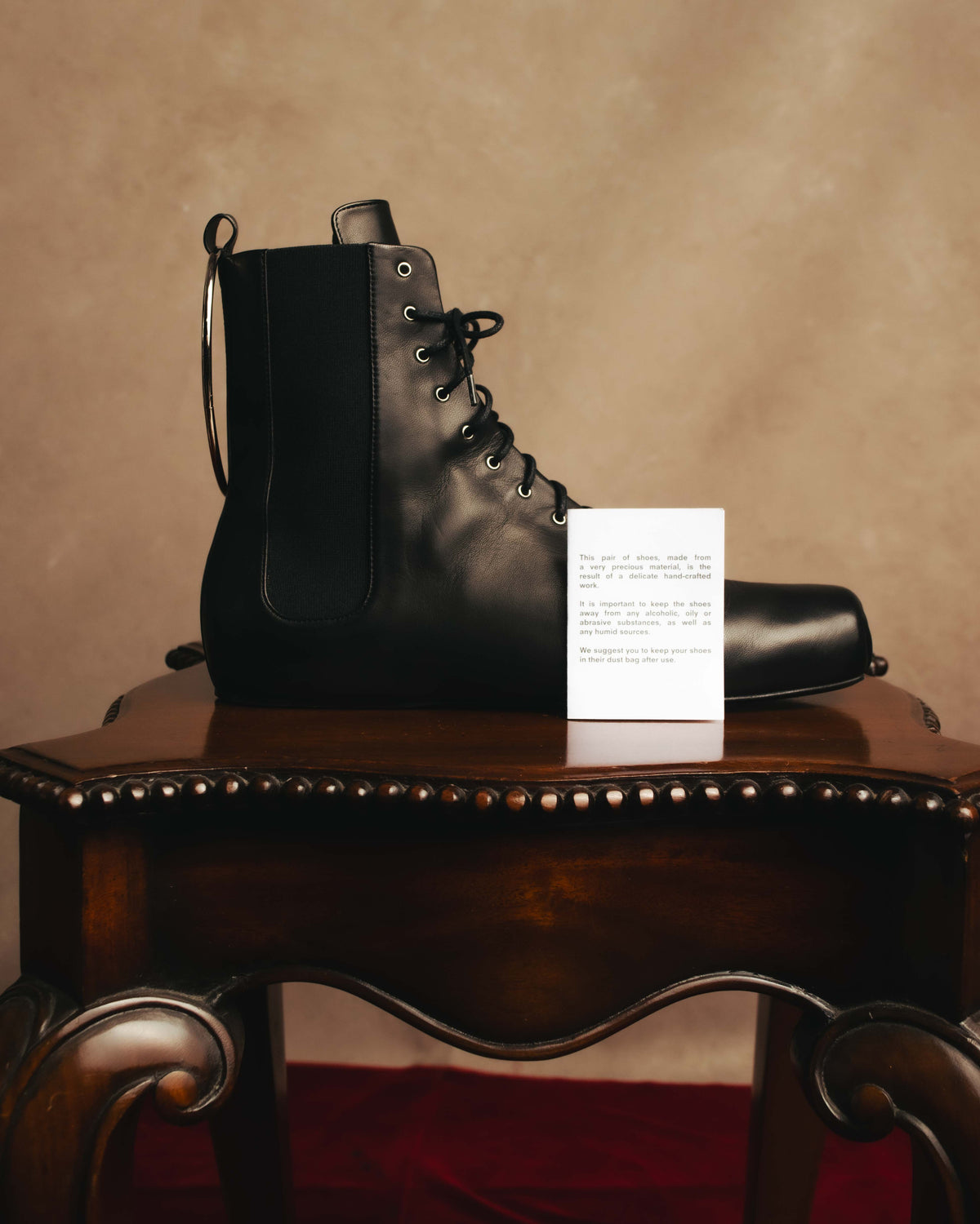 -SPECIAL- "JIL SANDER" 10's Sculptural gathered toe leather ankle boots