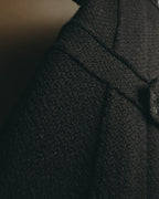 “CHANEL” 04AW textured tweed short sleeve jacket