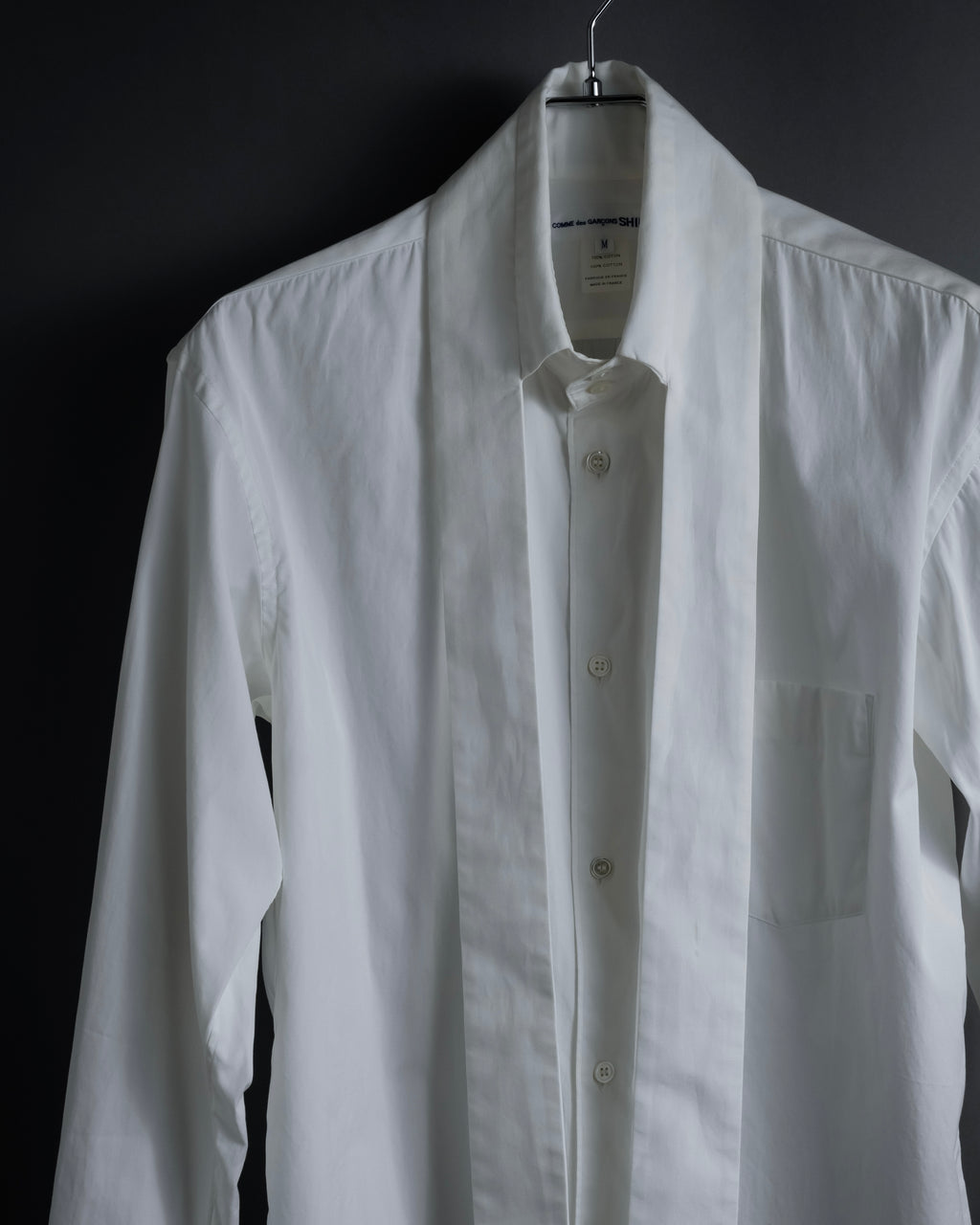 "COMME des GARCONS SHIRT" 01AW French cotton bowtie shirt