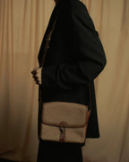 "CELINE" 80’s macadam canvas shoulder bag
