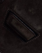 "LOEWE" Textured suede panel barcelona shoulder bag