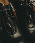 -SPECIAL- “Christian Dior” 00’s Ornate metal heel lace-up ankle boots