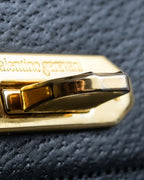 "Valentino Garavani" Gold metal parts design grain leather bag