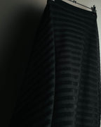 -SPECIAL- “Christian Dior“ 00’s-10’s Sheer ribbed asymmetric long skirt