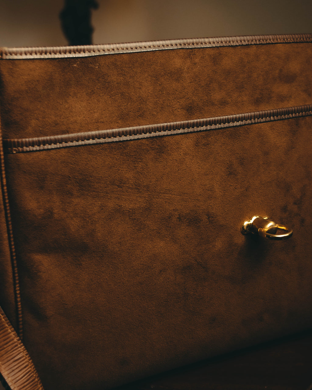 -SPECIAL- “BALENCIAGA” 80’s-90’s suede touch top handle flap bag