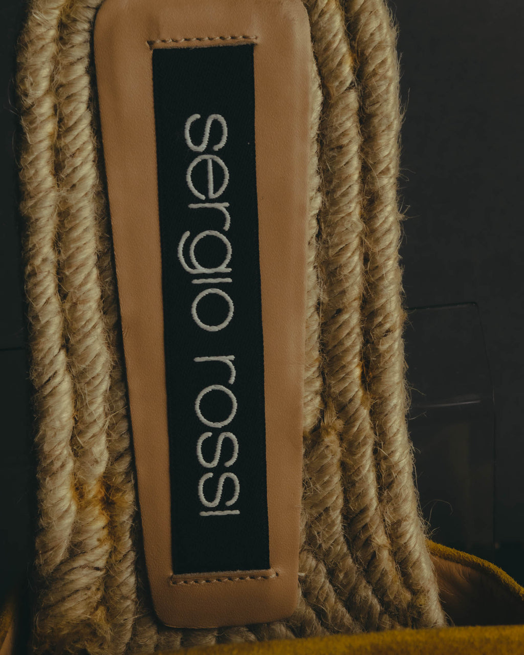 “Sergio Rossi” 2017-2023 suede sr1 espadrille slide sandals