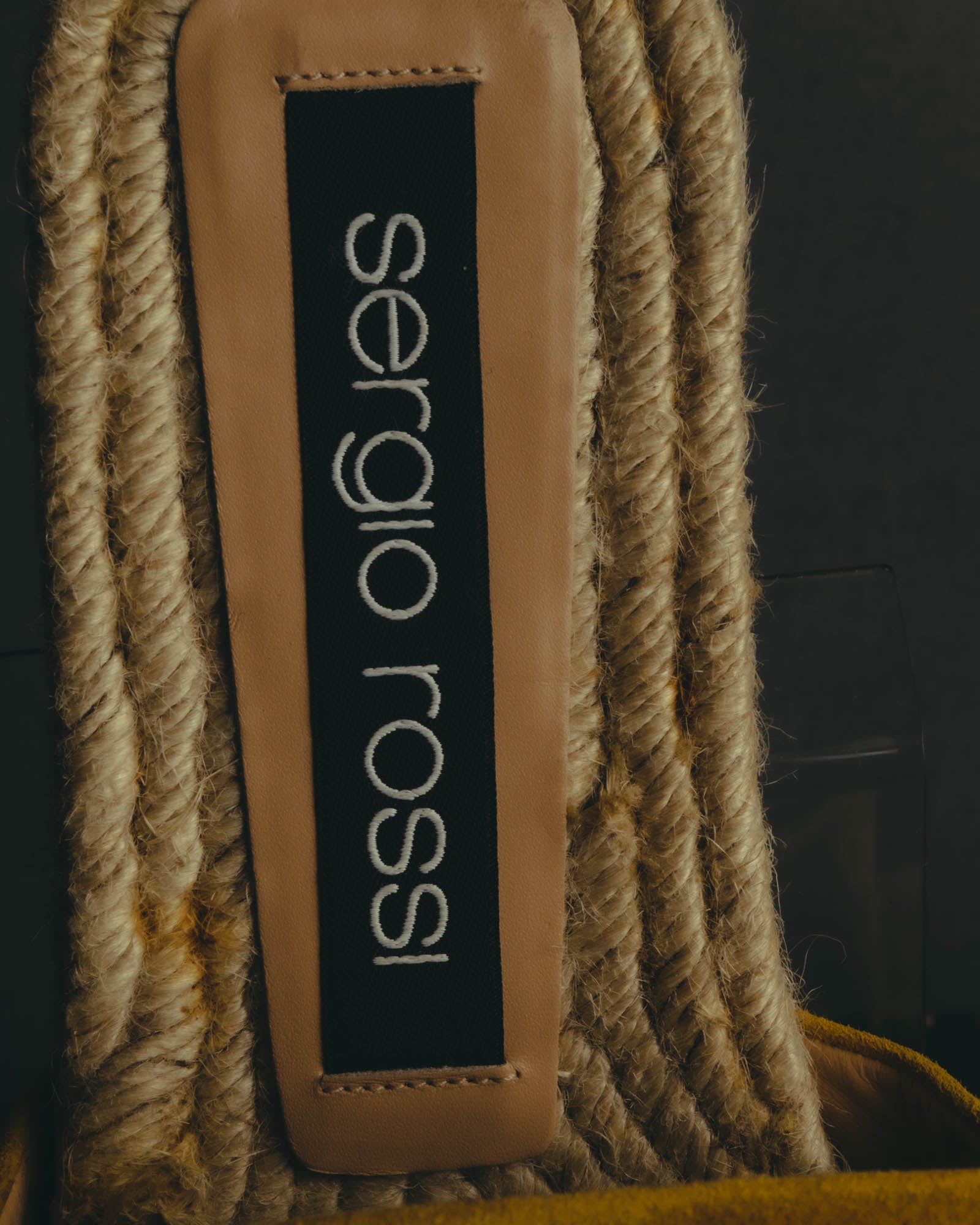 “Sergio Rossi” 2017-2023 suede sr1 espadrille slide sandals