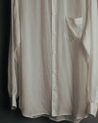 “Maison Margiela” 2018’s-20’s Cupro sheer white shirt