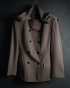 –SPECIAL– “Jean Paul GAULTIER FEMME” 90’s-00’s sculptural scarf collar tailored jacket