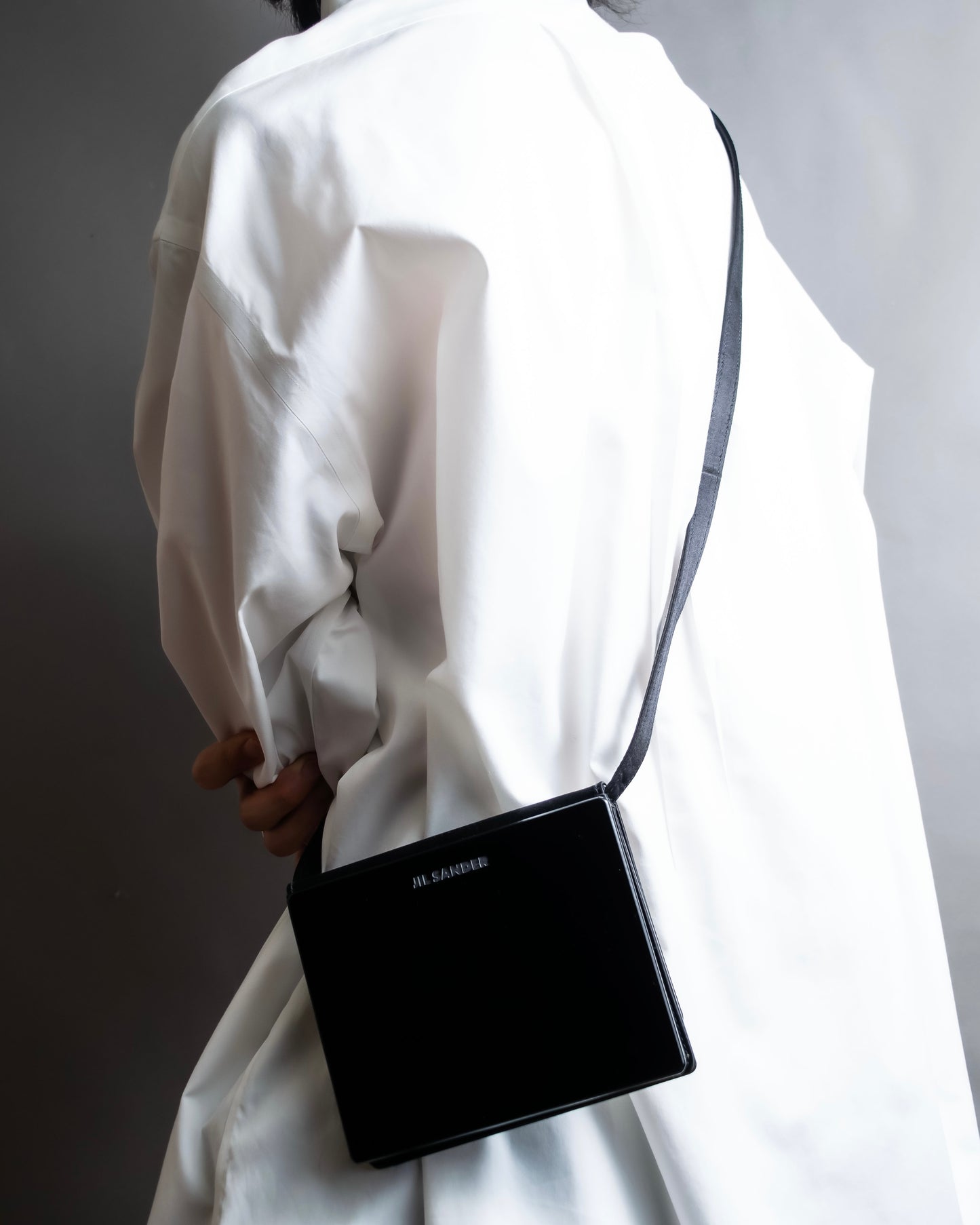 "JIL  SANDER" Glossy leather horizontal shoulder bag