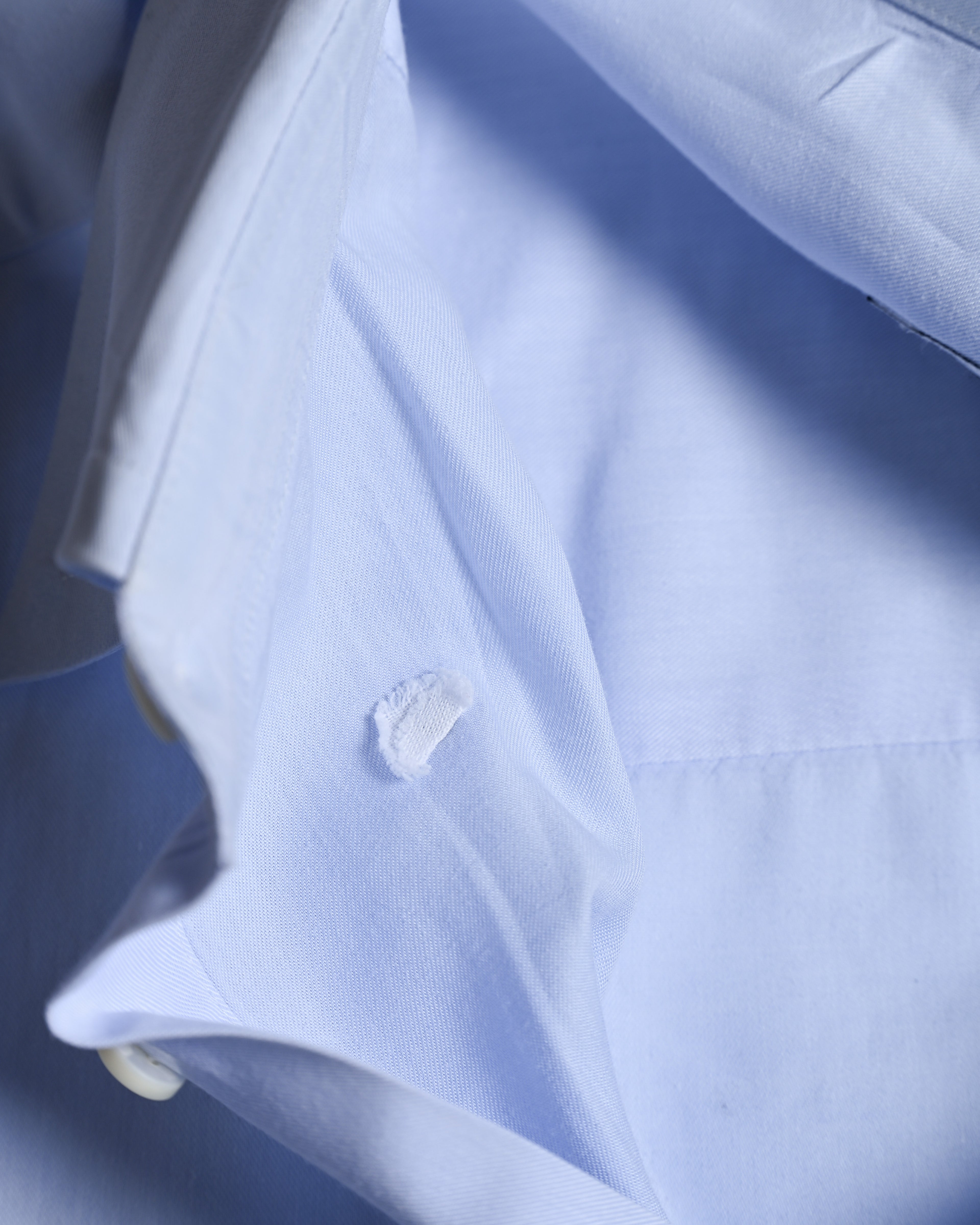 ARMANI COLLEZIONI/ Snap Button-down Oversized Dress Shirt Light Blue