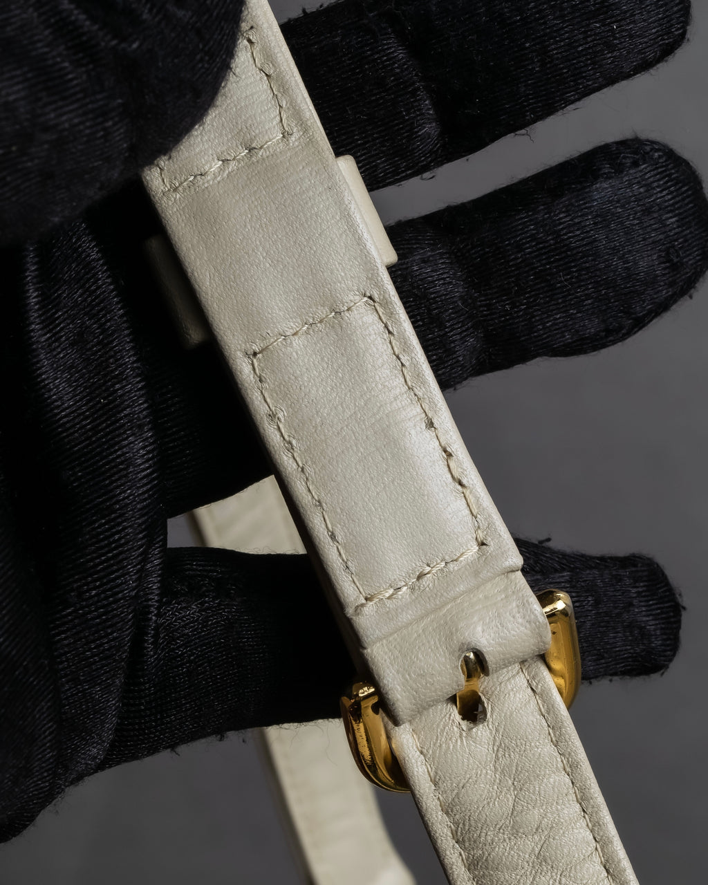 "Valentino Garavani" Square form bicolor 2way leather bag