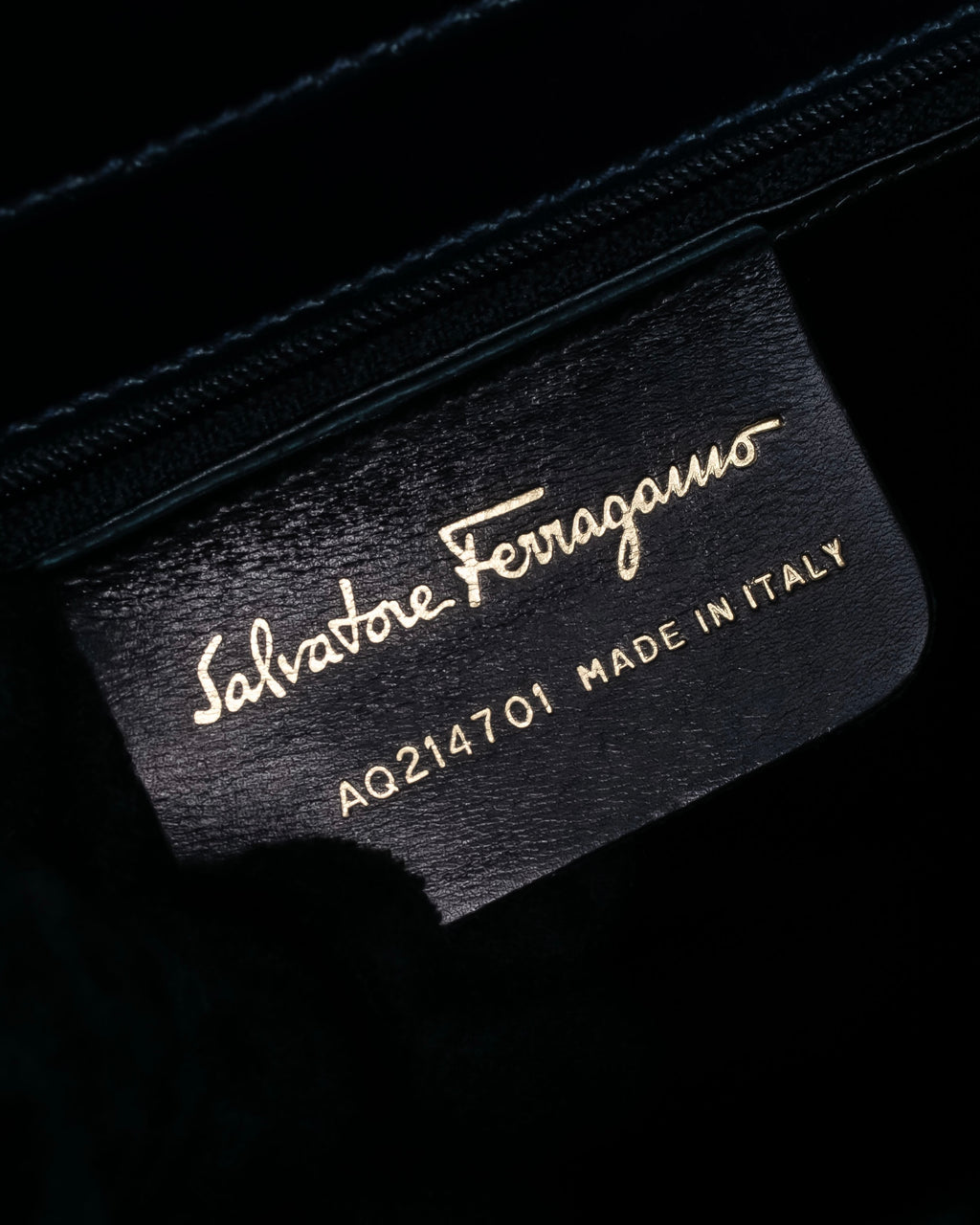 "Salvatore Ferragamo" Pocket detail leather combination tote bag
