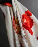 "Christian Dior" Various floral silk scarf