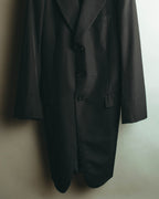 “COMME des GARCONS” 90’s black tailored long coat