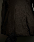 "FENDI" Double-breasted heavy duty wool flannel jacket