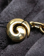 "GIVENCHY" 7 strand accordion chain choker necklace