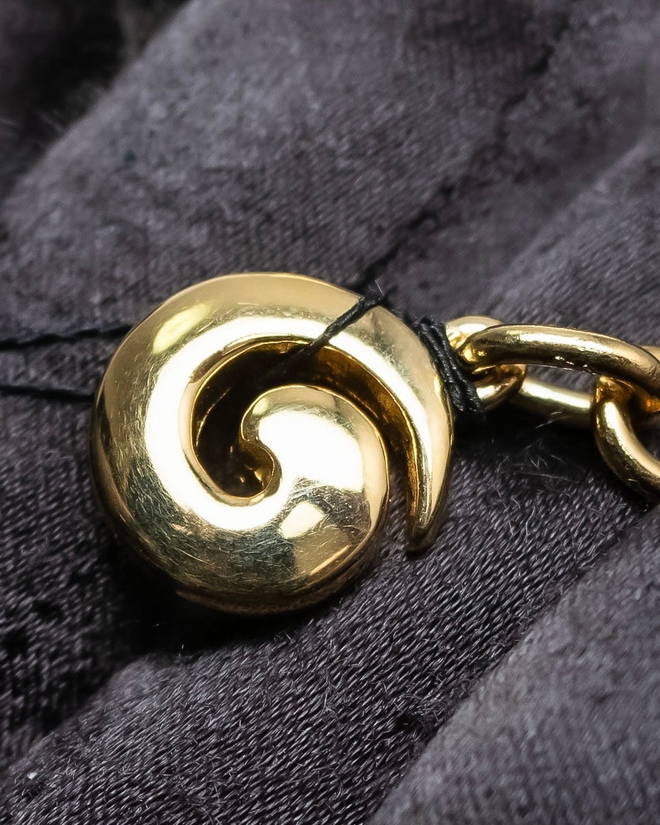 "GIVENCHY" 7 strand accordion chain choker necklace