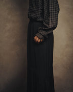 -SPECIAL- “Christian Dior” 80’s silk pleated long skirt