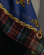 “CELINE” 2019-2024 Heraldic chain cotton scarf