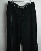 -SPECIAL- “SAINT LAURENT” 2016’s- lamé velvet tuxedo trousers