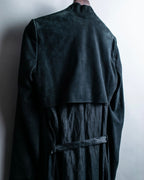 "HELMUT LANG" wrapped leather coat