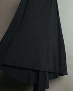 "Rick Owens Lilies" 10's-12's Vintage asymmetrical drape jersey midi skirt